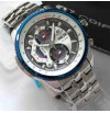 Imported Casio 558 Blue And White Dial With Silver Chain Watch For Men