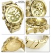 New Nixon Men's 51-30 Gold Stainless Steel Chronograph Quartz Watch A083502