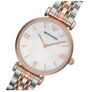NEW EMPORIO ARMANI AR1683 LADIES TWO TONE GIANNI T-BAR WATCH 