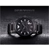 Authentic Emporio Armani AR2453, Full Black Steel Men's Chronograph Watch
