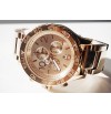 New Nixon Men's 51-30 Rosegold Stainless Steel Chronograph Quartz Watch A083502 