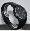 Authentic Emporio Armani AR2453, Full Black Steel Men's Chronograph Watch