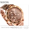 New Nixon Men's 51-30 Rosegold Stainless Steel Chronograph Quartz Watch A083502 