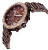 Micheal Kors Parker MK5578, Rare Chocolate Shade Chronograph Watch for Women