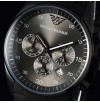 Emporio Armani AR-5889, Full Black Silicone Chronograph watch