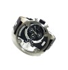 Diesel Little Daddy Black and Grey Dial Black Leather Mens Watch DZ7256