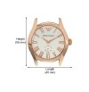 Emporio Armani exclusive AR1667,mens cream CLASSIC leather strap watch