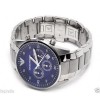 Emporio Armani Men's Chronograph Blue Dial Stainless Steel- AR 5860