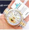 Imported Casio Edifice EF 558 White dial Two Tone Watch For Men