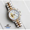 Imported Casio Edifice EF 558 White dial Two Tone Watch For Men