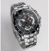 Casio Edifice 550 black dial silver chain for men