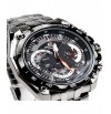Casio Edifice 550 black dial silver chain for men