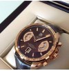 Tag Heuer Carrera Stainless Steel Case Brown Dial Brown Leather Strap