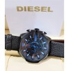 Imported Diesel Little Daddy Blue and Black Dial Leather Strap Watch For Men