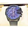 Imported Diesel Little Daddy Blue Dial Black Case Leather Strap Watch For Men