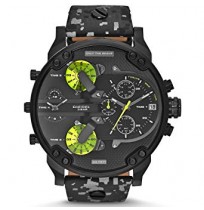 DIESEL DZ7311 Mr.Daddy 2.0 Black Camo Chronograph Leather Men's Watch