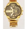 DIESEL Mr. Daddy 2.0 Gold-tone Black Dial Stainless Steel Watch DZ7371