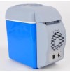 12V 7.5L Portable Thermoelectric Car Cooling & Warming Refrigerator Fridge Blue
