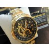 Imported Casio Edifice 558 Black Dial Full Gold Chain Watch For Men