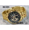 Imported Casio Edifice 558 Black Dial Full Gold Chain Watch For Men