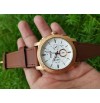 Imported Fossil Grant FS 5172 Chronograph Black Dial Brown Leather Men'S Watch