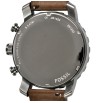 FOSSIL Nate Chronograph Grey Dial Brown Leather Men's Watch  JR1424