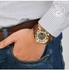 FOSSIL Townsman Automatic Original Yellow and Brown Leather Watch for Men - ME-3043