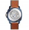 FOSSIL ME 3135 MODERN MACHINE SPORT AUTOMATIC DARK BROWN LEATHER MEN'S WATCH