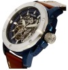 FOSSIL ME 3135 MODERN MACHINE SPORT AUTOMATIC DARK BROWN LEATHER MEN'S WATCH