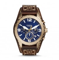 Fossil JR1505 Nate Chronograph Brown Leather Watch LIMITED EDITION