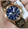 Fossil JR1505 Nate Chronograph Brown Leather Watch LIMITED EDITION
