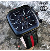 Gucci Black Dial Day Date Watch For Men