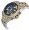 Michael Kors Bradshaw MK5976,Two Tone Rare Blue Dial Chronograph Watch Unisex