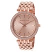 Michael Kors MK3192, Sleek Design, Full Rose Gold Studded Bezel Watch for Women
