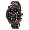 Michael Kors MK 8467 Men's Lexington Black Dial Black IP Steel Bracelet Chronograph watch