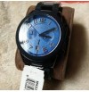 Michael Kors Mercer Mk8326 Blue Mens' Black Ion Analog Watch