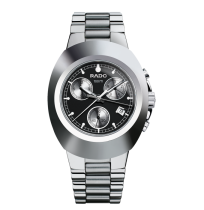 Rado Men's Black Dial Silver Chain Watch (IMPORTED)