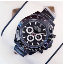 ROLEX OYSTER PERPETUAL DAYTONA FULL BLACK SWISS AUTOMATIC WATCH FOR MEN