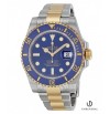 Rolex Submariner Blue Index Dial Oyster Bracelet Two Tone Mens Watch