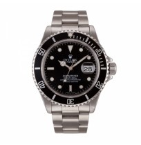 Rolex Oyster Perpetual Submariner Automatic Black Silver Men's Watch
