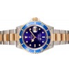 Rolex Submariner Blue Index Dial Oyster Bracelet Two Tone Mens Watch