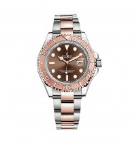 ROLEX Yacht-Master Chocolate Dial Steel and Everose Gold Oyster Men's Watch