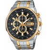 Imported Casio Edifice EFR-549SG-1A Black Dial Gold Plated Stainless Steel Analog Watch