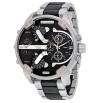 Imported Diesel DZ7349 Mr. Daddy 2.0 Mens Black Dial Stainless Steel Black Watch