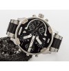 Imported Diesel DZ7349 Mr. Daddy 2.0 Mens Black Dial Stainless Steel Black Watch