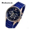 Emporio Armani AR5806 BLUE Sportivo Chronograph Men's Wrist Watch +Original Box