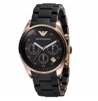 Emporio Armani AR5905 black dial For Men's Chronograph Watch
