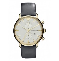EMPORIO ARMANI MEN'S CLASSIC QUARTZ WATCH WHITE DIAL AR0386