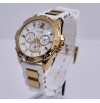 GUESS W0325L6 white Print Dual tone Chronograph Watch for Women Imported