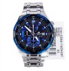 Casio EFR-539 1a2v chronograph mens watch BLUE DIAL STEEL CHAIN..IMPORTED ITEM